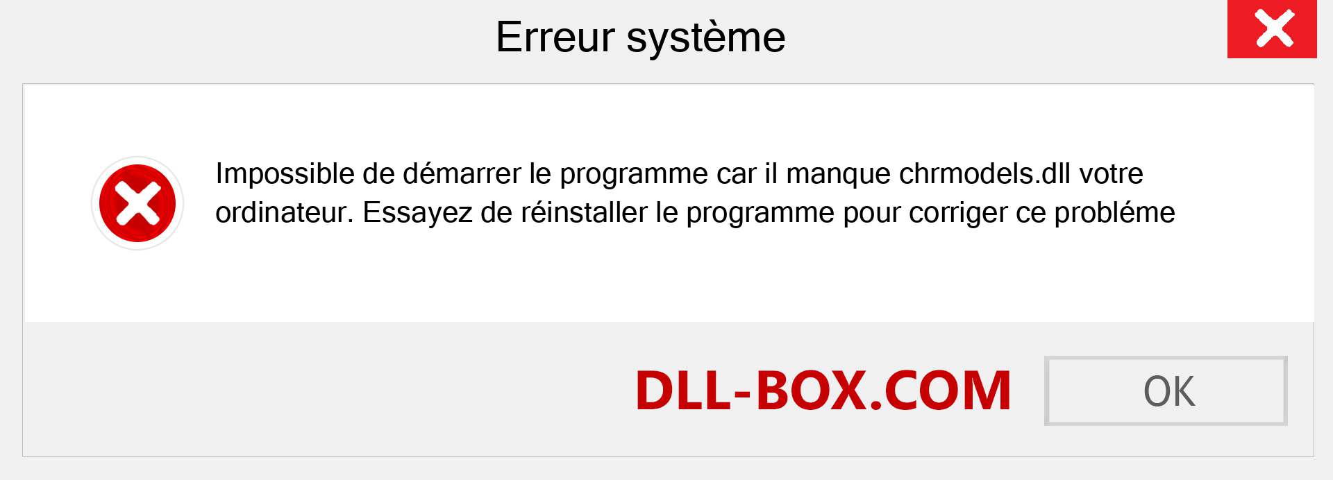 Le fichier chrmodels.dll est manquant ?. Télécharger pour Windows 7, 8, 10 - Correction de l'erreur manquante chrmodels dll sur Windows, photos, images